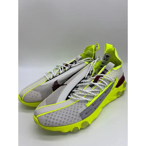 Nike React ISPA Sneakers Platinum Volt Running Shoes CT2692 002 Men's Size 9 - Picture 9 of 12